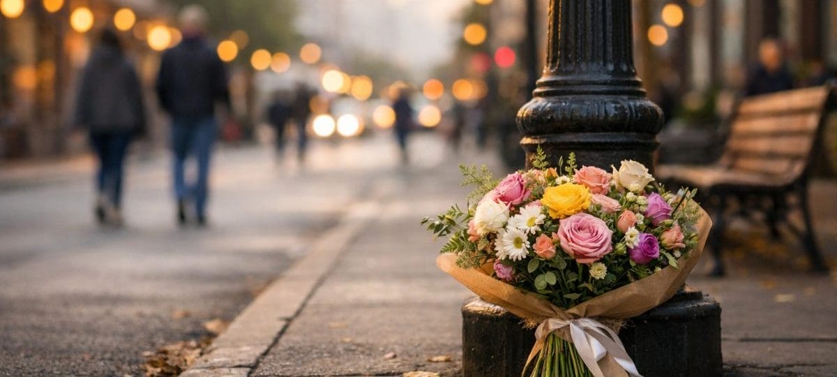 Buchete de flori în spațiul public: artă sau gest efemer?