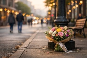 Buchete de flori în spațiul public – artă sau gest efemer?
