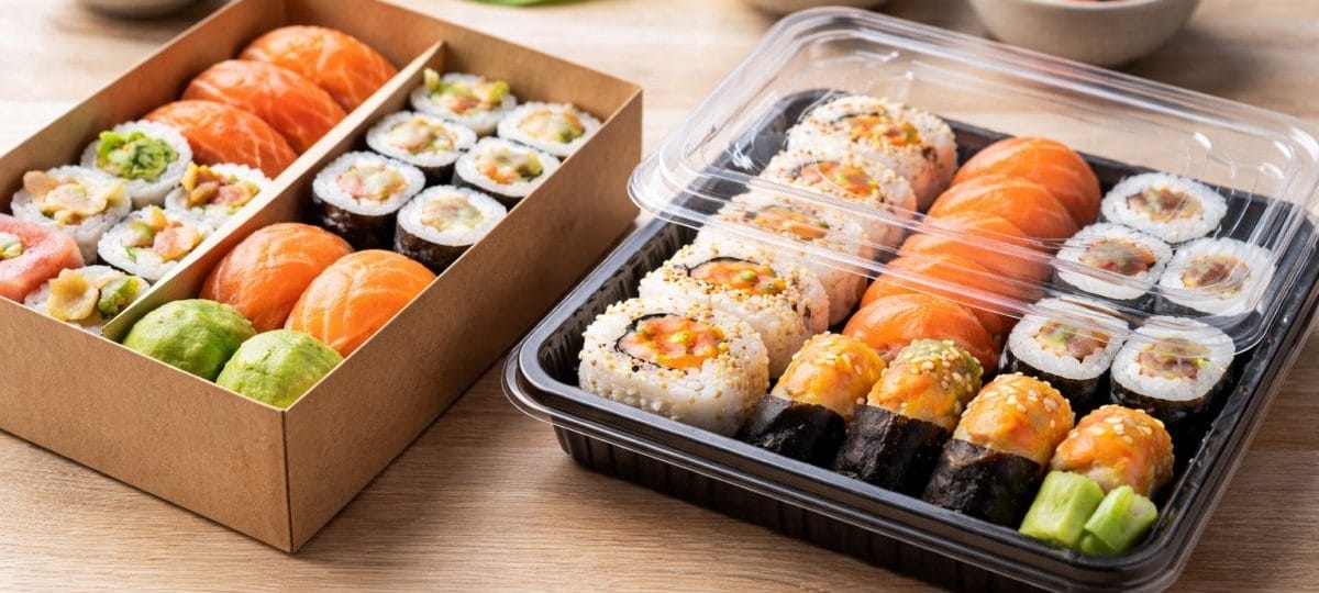 Care e diferența reală dintre cutiile din carton și cele din plastic pentru sushi?