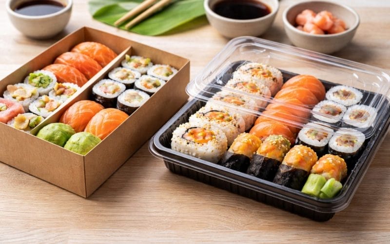 Care e diferența reală dintre cutiile din carton și cele din plastic pentru sushi?