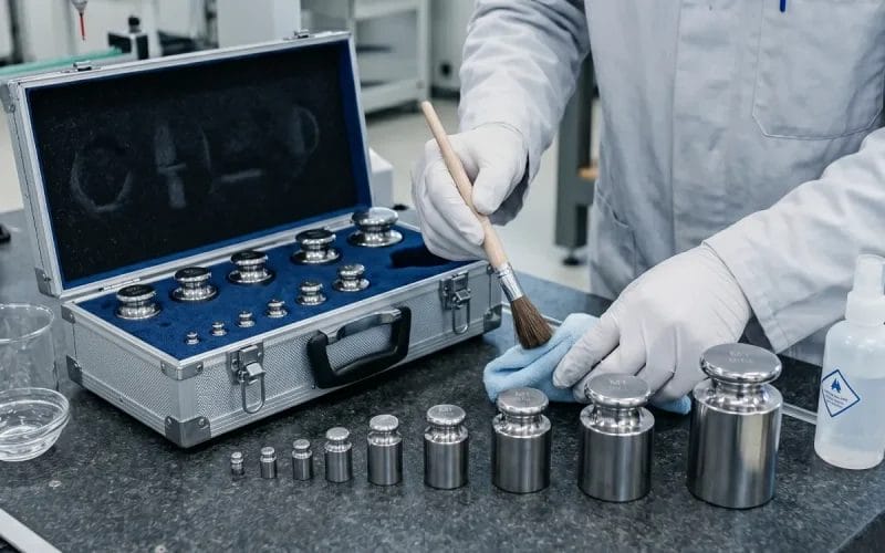 Curățarea corectă a greutăților de calibrare din inox | Ghid
